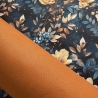 Flowing Bloom Blumen nachtblau Taschenstoff wasserabweisend