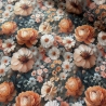 Flowing Bloom Blumen peach Taschenstoff wasserabweisend