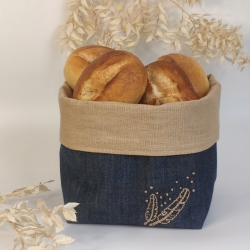 handbestickter Brotkorb 