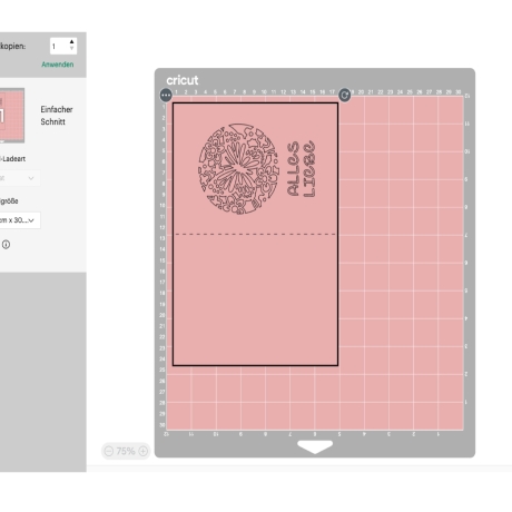 Blanco Karte B6 Plotterdatei SVG DXF FCM