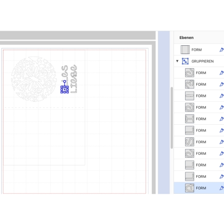 Blanco Karte B6 Plotterdatei SVG DXF FCM