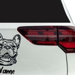 Aufkleber Hund Französische Bulldogge