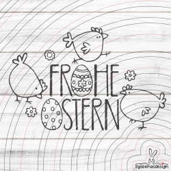 Freche Hühner Plotterdatei SVG DXF