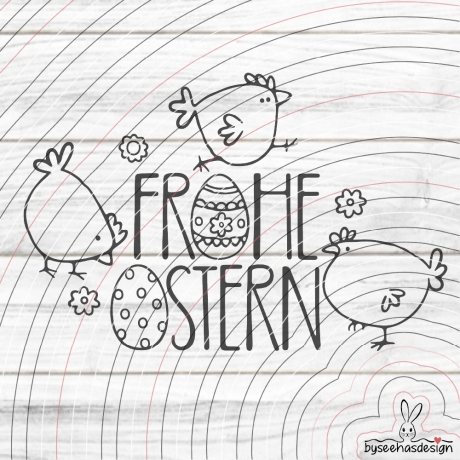 Freche Hühner Plotterdatei SVG DXF