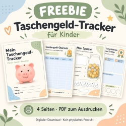 Taschengeld-Tracker für Kinder kostenlos | Taschengeldplaner PDF