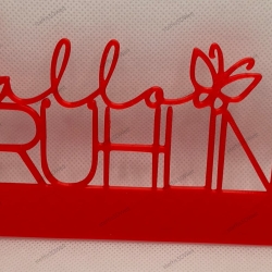 Hallo Frühling Schmetterling PLA Deko 16x8,5cm 