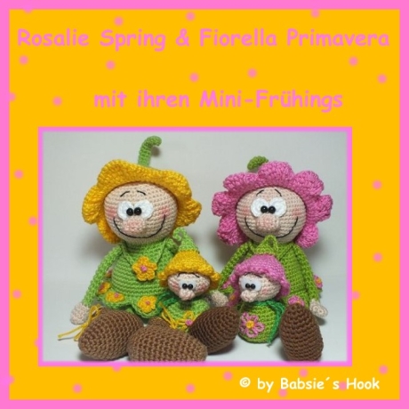 Häkelanleitung ♡Rosalie & Fiorella & Mini-Frühlings♡