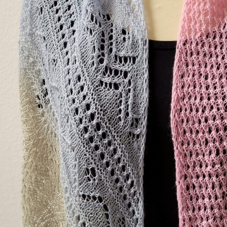 Dreiecktuch Frühlingsbrise, Handgestrickt