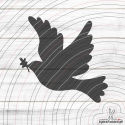 Frieden Taube Plotterdatei SVG DXF