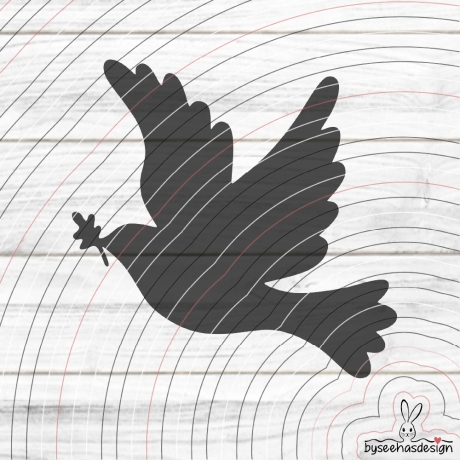 Frieden Taube Plotterdatei SVG DXF