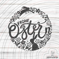 Frohe Ostern Plotterdatei SVG DXF