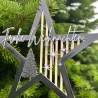 Weihnachtsstern z. Aufhängen, 3D-Druck Deko Tannenbaum Schriftzug
