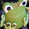 UPCYCLING Türstopper Frosch mit Trageschlaufe