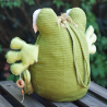 UPCYCLING Türstopper Frosch mit Trageschlaufe
