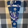 Dekoelemente für Schultüte Fußballhandschuhe blau mit weiß