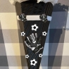 Dekoelemente für Schultüte Fußballhandschuhe schwarz mit weiß