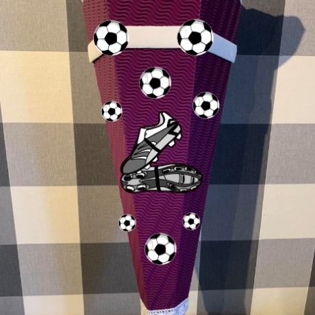 Dekoelemente für Schultüte Fußballschuhe