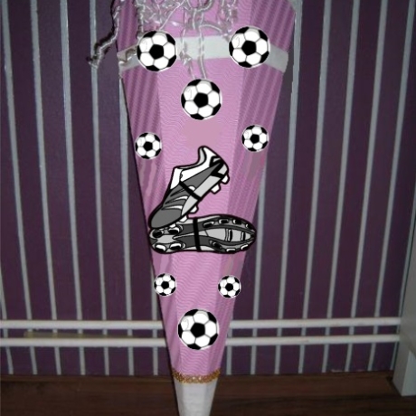 Dekoelemente für Schultüte Fußballschuhe