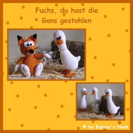 Häkelanleitung ♡ Fuchs du hast die Gans gestohlen♡