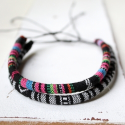 Surfer Fußband aus Stoff mit Ethno Muster | Sommer | Strand