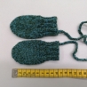 Baby Fäustlinge, Handschuhe 0-3 Monate aus Sockenwolle gestrickt