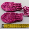 Baby Fäustlinge, Handschuhe 0-3 Monate aus Sockenwolle gestrickt