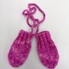 Baby Fäustlinge, Handschuhe 0-3 Monate aus Sockenwolle gestrickt