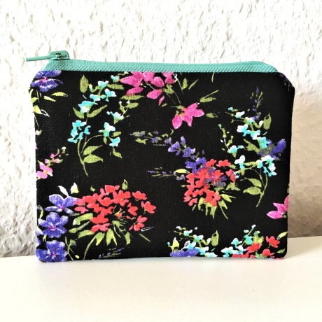 Geldbeutel Mini-Täschchen Kleinkram Blumen