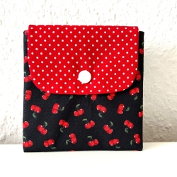 Geldbeutel Mini-Täschchen Kleinkram Pixi-Buch Kirschen