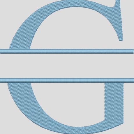 Ferberline Stickdatei Split Alphabet G in 4 Größen ab 10x10