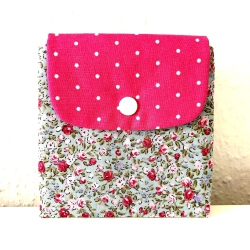 Geldbeutel Mini-Täschchen Kleinkram Hellblau Rosa Pixi-Buch