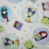 Garden Girls - girl tossed patches ecru