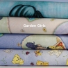 Garden Girls - animal & garden toss blue