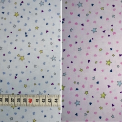 Rainbow Dreams tiny stars & hearts - versch. Farben