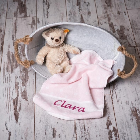 Geschenkset für Mädchen, handbestickt, personalisiert