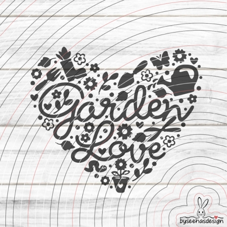 Garden Love Plotterdatei SVG DXF 