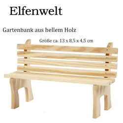 Elfenwelt Gartenbank für Elfen Feen & Wichtel anmalen & verzieren