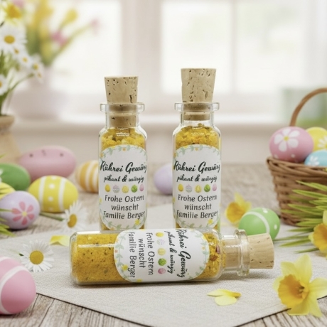 Zauberhaftes Ostergeschenk: Rühreigewürz im Glas- Ostergeschenk