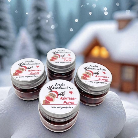 Weihnachtsgeschenk Rentier Pupse, Gastgeschenk Weihnachten-Advent