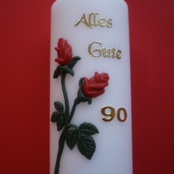 3011 Geburtstagskerze Rote Rosen