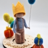Geburtstagsteller Junge inkl. Krone und Luftballon