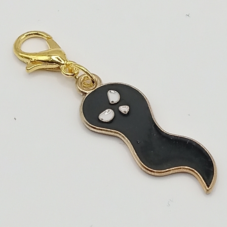 Gespenst schwarz Clip Anhänger Bettelarmband Halloween Charm
