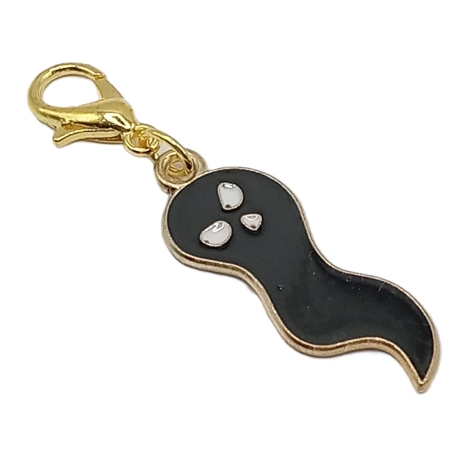Gespenst schwarz Clip Anhänger Bettelarmband Halloween Charm