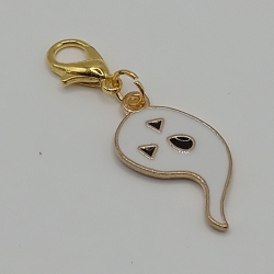 Gespenst weiß Nr.3 Clip Anhänger Bettelarmband Halloween Charm