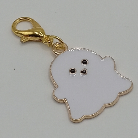 Geist weiß Clip Anhänger Bettelarmband Halloween Charm