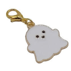 Geist weiß Clip Anhänger Bettelarmband Halloween Charm