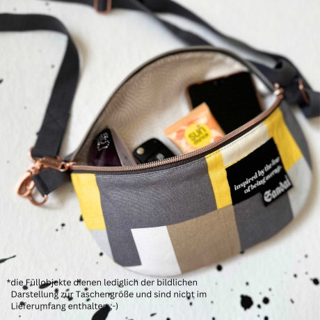 UNIKAT / Crossbag/ HipBag /Crossbody /Bauchtasche /Feiertasche