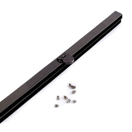 Rahmen für Taschen 19 cm schwarz-silber Geldbeutel-Rahmen