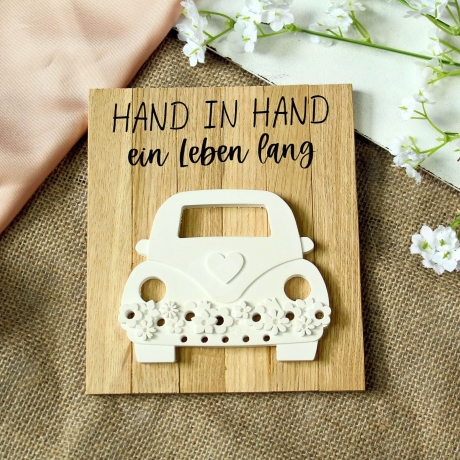 Geschenk zur Hochzeit – Geldgeschenk mit Auto & Namen