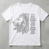 T-Shirt Löwe „– Motivations-Shirt mit Löwenkopf Motiv